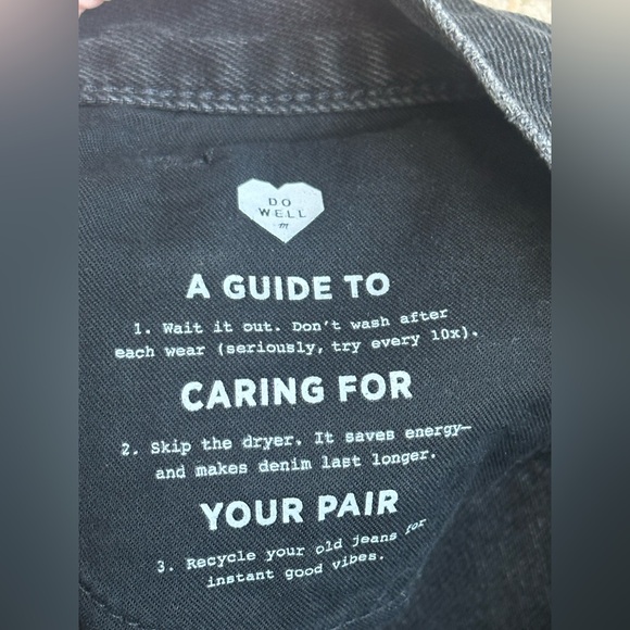 🖤MADEWELL Rigid Denim A-Line Mini Skirt in Lunar Wash: Button-Front Edition🖤 - Picture 8 of 9